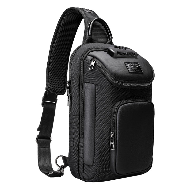 Men's Chest Bag Crossbody Bag Multifunctional Large Capacity Casual Shoulder Bag High-End Single Shoulder Bag Cross-Border Backpack Men's Bag N6