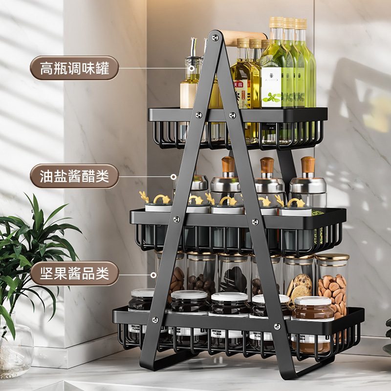 跨境可拆卸水果篮铁艺手提篮零食收纳篮家用蔬菜沥水篮厨房置物架|undefined