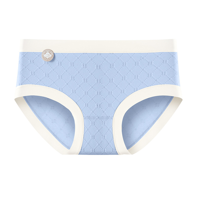 Ropa interior de las mujeres de clase A Puro algodón antibacteriano transpirable entrepierna chica calzoncillos cortos cabeza algodón chica ropa interior sin costuras mujeres