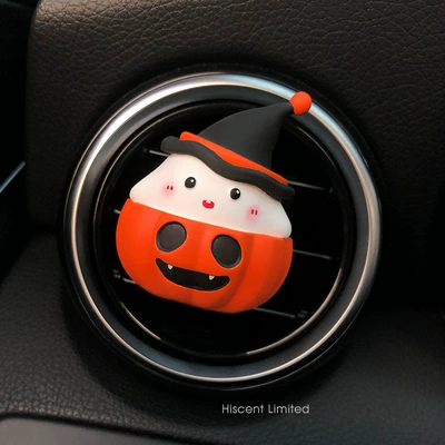 Aromatherapy Cute Little Ghost: Car Perfume Aromatherapy - pumpkin-magic-hat-ghost