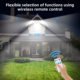Cross-border Amazon solar wall lamp four-head upgrade dual-induction rotating outdoor street light human body induction garden light
