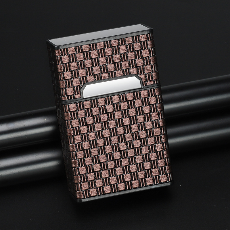 Caja de cigarrillos 20 paquetes Caja de regalo Caja de cigarrillos en bruto de cuero Caja de cigarrillos magnética portátil personalizada para niños Caja de cigarrillos anticolisión y a prueba de humedad para niñas