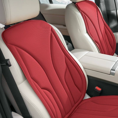 Four Seasons Pad – High-quality latex car seat cushion, suitable - volcano-red-single-backrest-latex-cotton-core-not-tiring-after-sitting-for-a-long-time