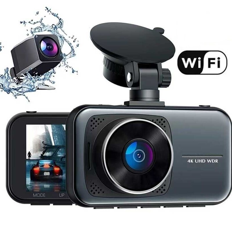 2025跨境新款行车记录仪4K行车记录仪前后双录高清5GWiFiDash cam|undefined