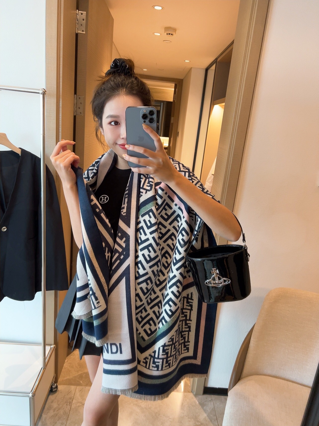 2022 new Fenjiadi fd cashmere scarf fema...