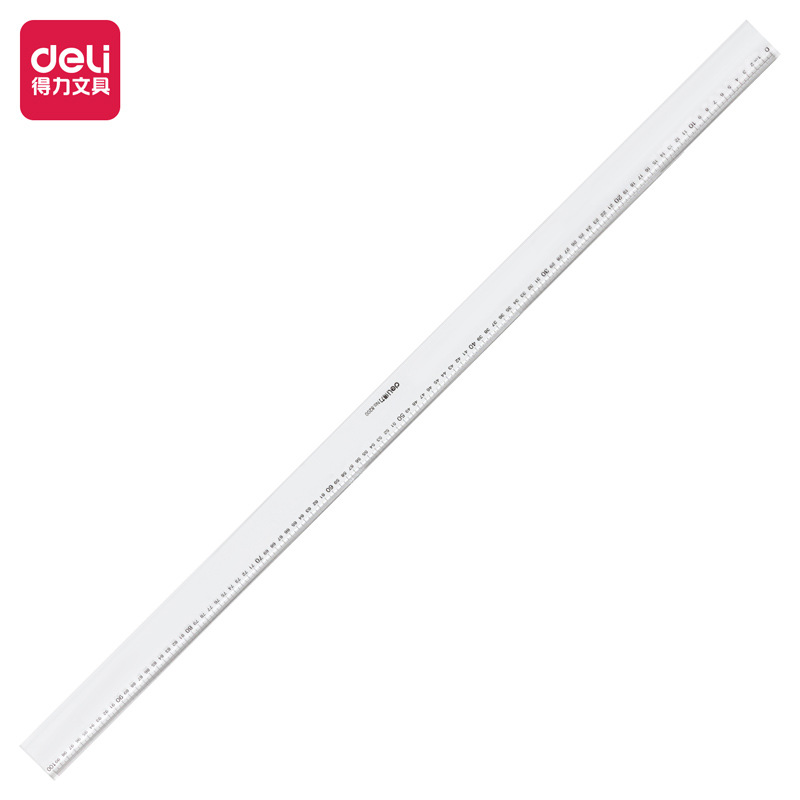 Gettle 8200 Organic Straight Ruler 100cm 1 Meter Drawing Scale Measuring Tape Engineering Ruler Extended and Thickened