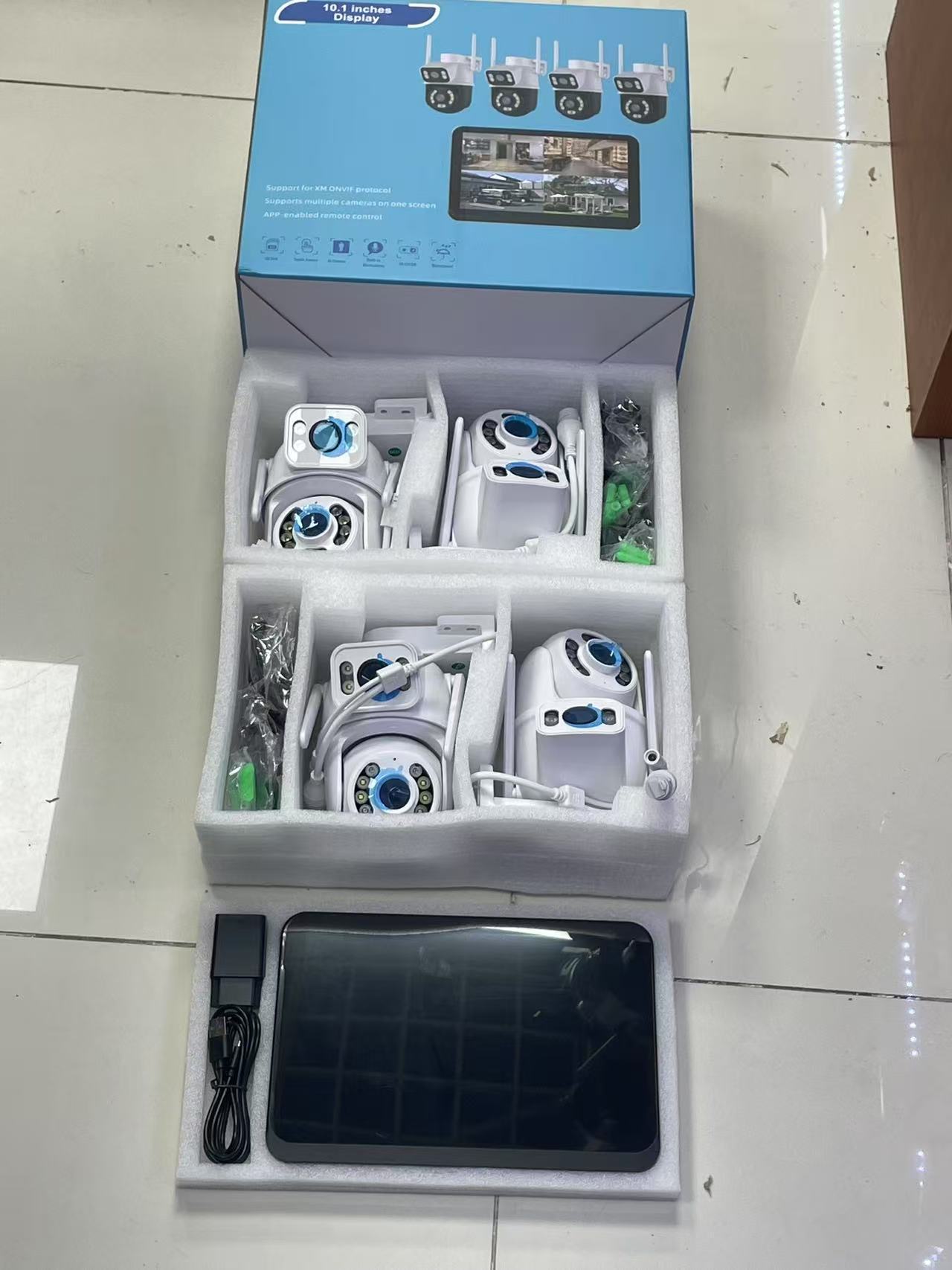 ICSEE 8MP WiFi NVR Seti Çift Lens PTZ IP Kamera 8CH Akıllı Ev Gece Görüşü