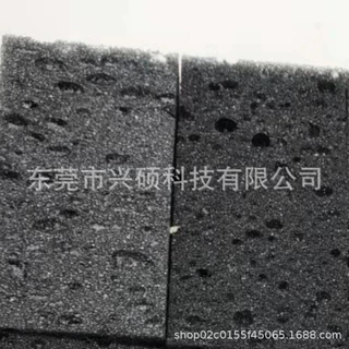 黑色擦鞋海绵块洗车海藻绵 高密度3M背胶泡棉片缓震贴片pu海绵