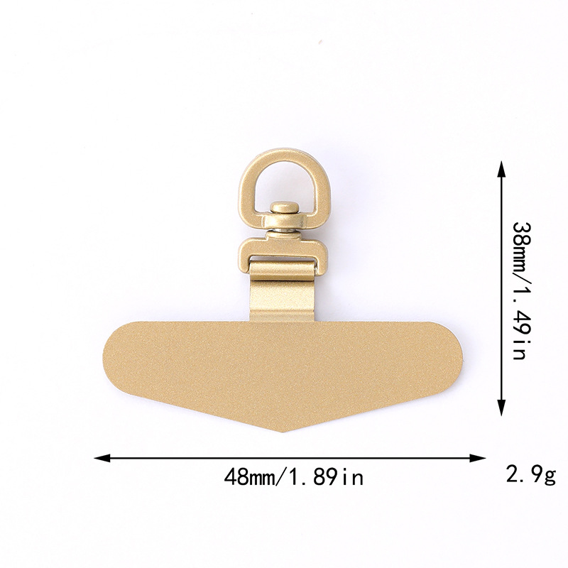 Nuevas juntas de teléfonos móviles tarjetas de acero inoxidable de metal 360 grados clip giratorio anti-perdida juntas de cuerda de teléfono móvil