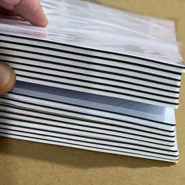 同性异性橡胶磁过EVA泡棉胶裱白色pvc可印刷软磁片磁胶软磁贴现货