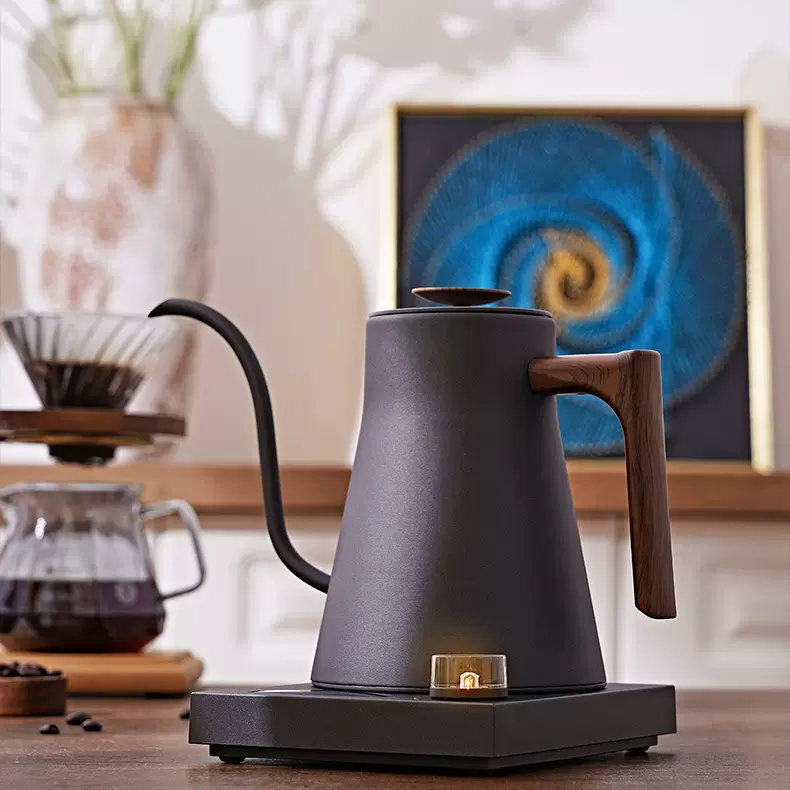 批发智能温控手冲咖啡壶家用细口长嘴保温控温一体恒温电热水壶