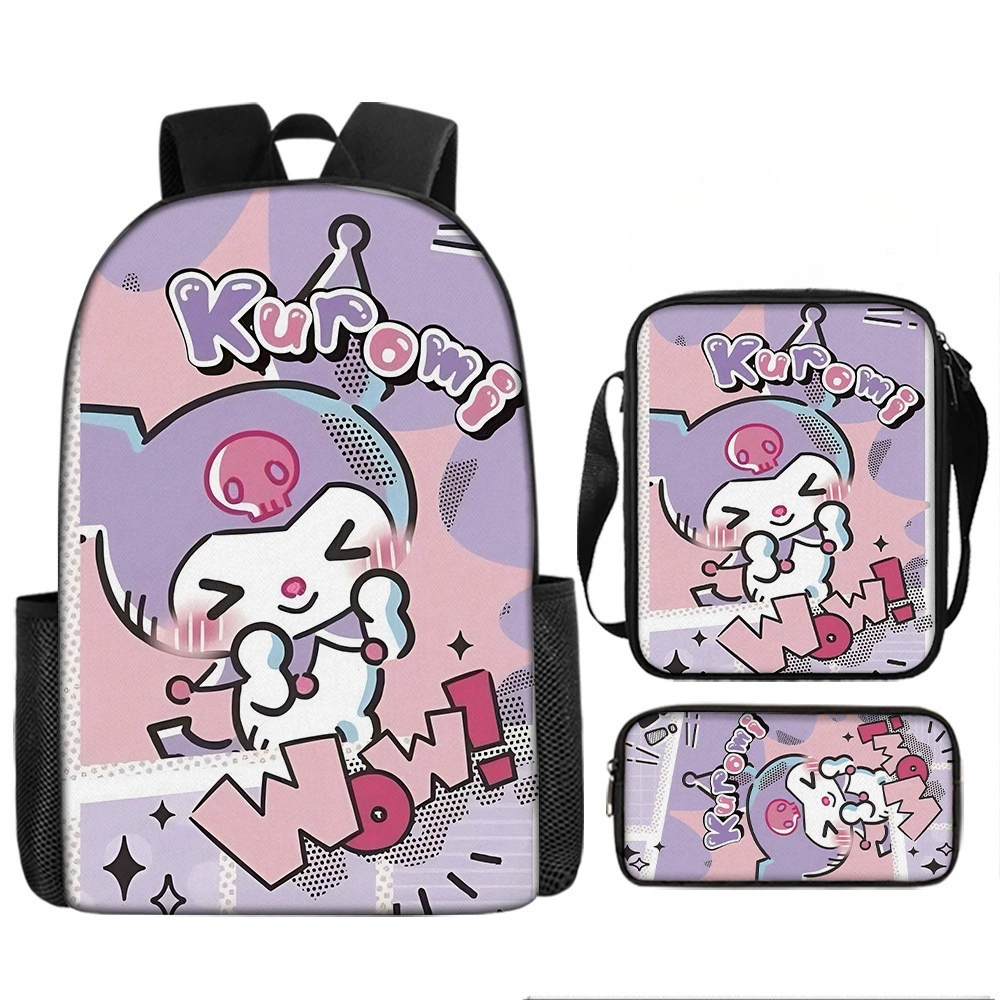 (Cross-border trading), set, cartoon children's school bag, backpack, 3 piece set