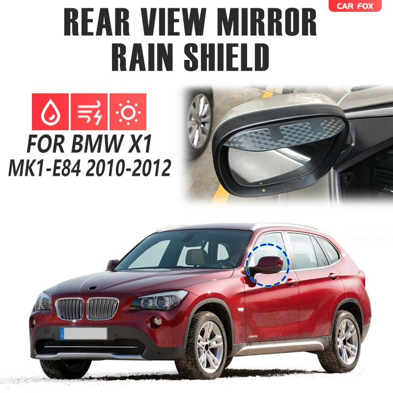 Rear view mirror rain shield for BMW X1