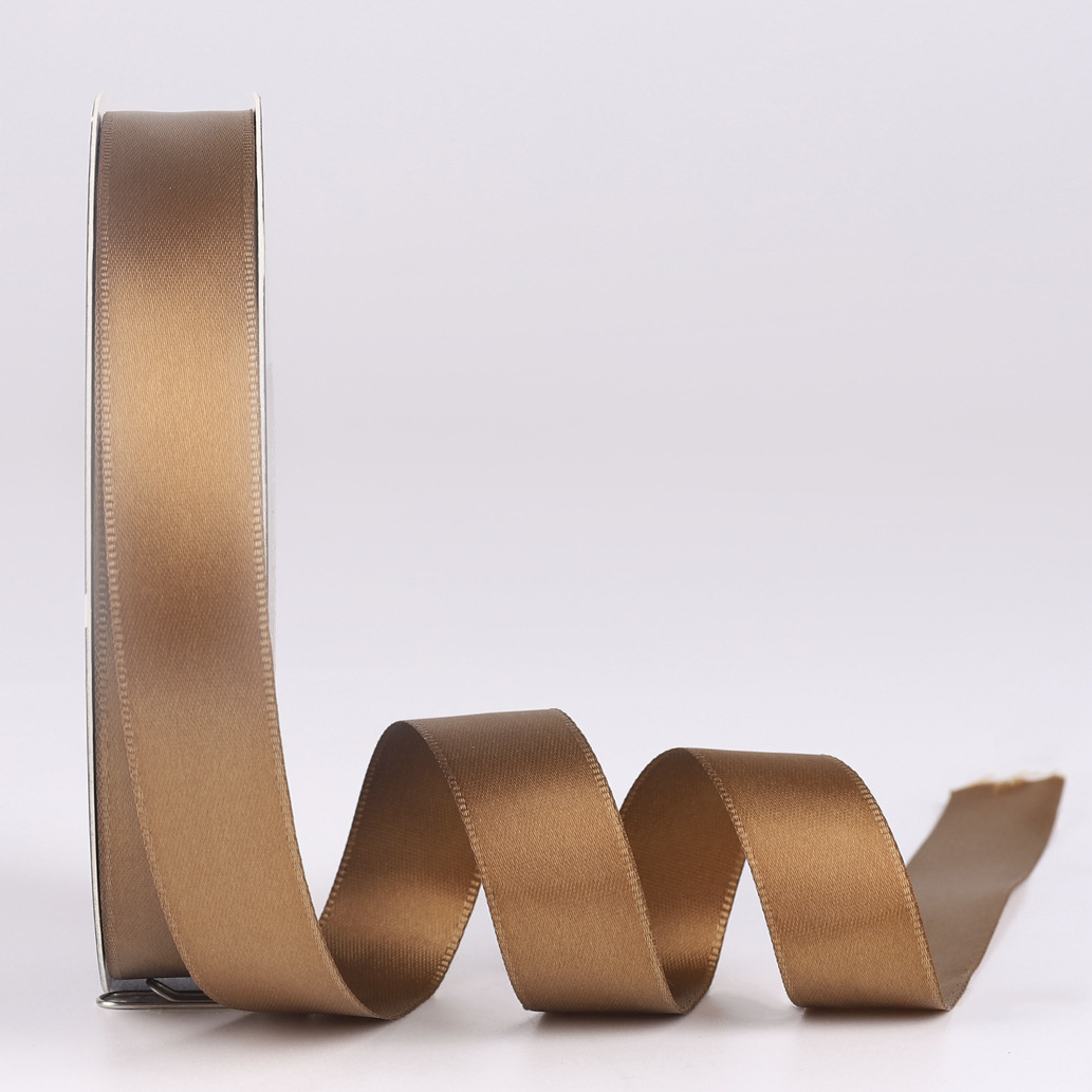 Cinta de poliéster de color sólido de 2cm al por mayor embalaje de ramo DIY FLORAL material hecho a mano cinta de embalaje de flores de doble cara