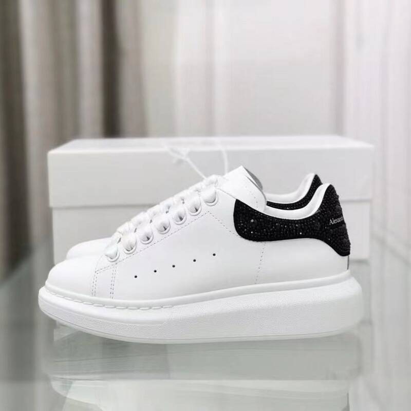 rhinestones Black Inlaid Diamonds, The New Celebrity Style Height-increasing Genuine Leather Platform Sneakers For Men Diamonds,_desvips.com
