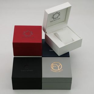 New Popular Pu Leather Watch Case Single High-End Watch Packaging Storage Display Gift Box Watch Case Customization