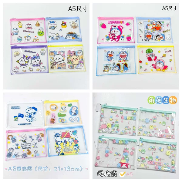 Cross-border Hot-selling File Bag Sanrio Student Teach Bag A4A5 High Color Value Cute Cartoon File Storage Bag