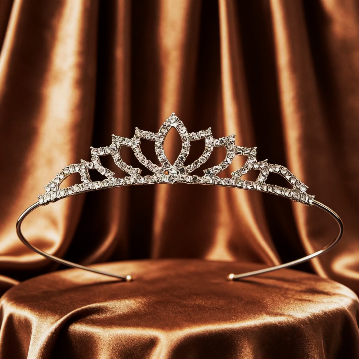 Corona de Cristal para Novia de Aleación y Cristal para Bodas y Fotografía