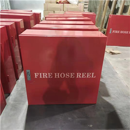 消防软管卷盘箱 红色消火栓箱不锈钢消防箱自救式卷盘消防箱 外贸