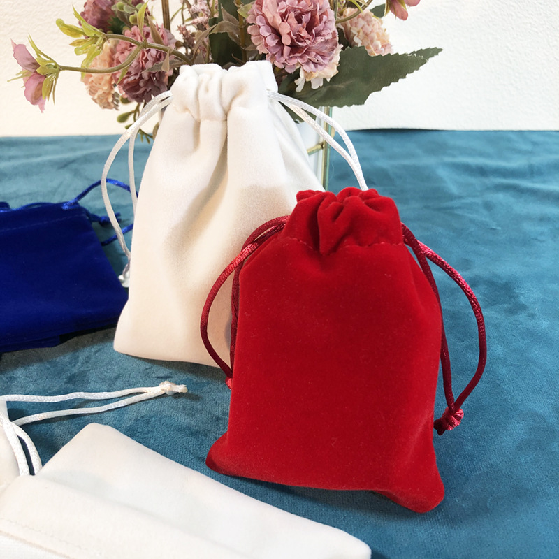 抽绳束口绒布袋黄金珠宝首饰耳钉耳机随身收纳袋工厂直销现货批发