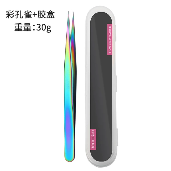 Peacock Clip Colored Titanium (Packed in Plastic Box)