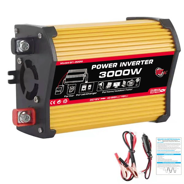 Рекаверж преобразователь 12V в 220V/110V 300W умный автомобильный инвертор кросс-бордер 3000W двойной USB