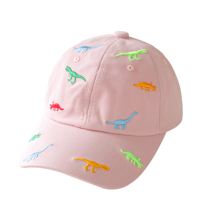 106059819@qq.com Boné infantil unissex de algodão, chapéu de sol, estilo primavera e outono, boné de beisebol infantil colorido com estampa de dinossauro_voghion.com