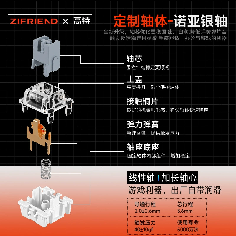 G87 side-engraved three-mode wireless mechanical keyboard 2.4Gasket structure computer game wired RGBRGB silver axis