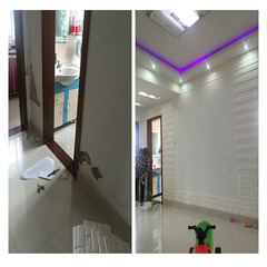 牆貼自粘軟包臥室小尺寸3d牆紙貼電視背景牆踢腳線牆圍wallpaper