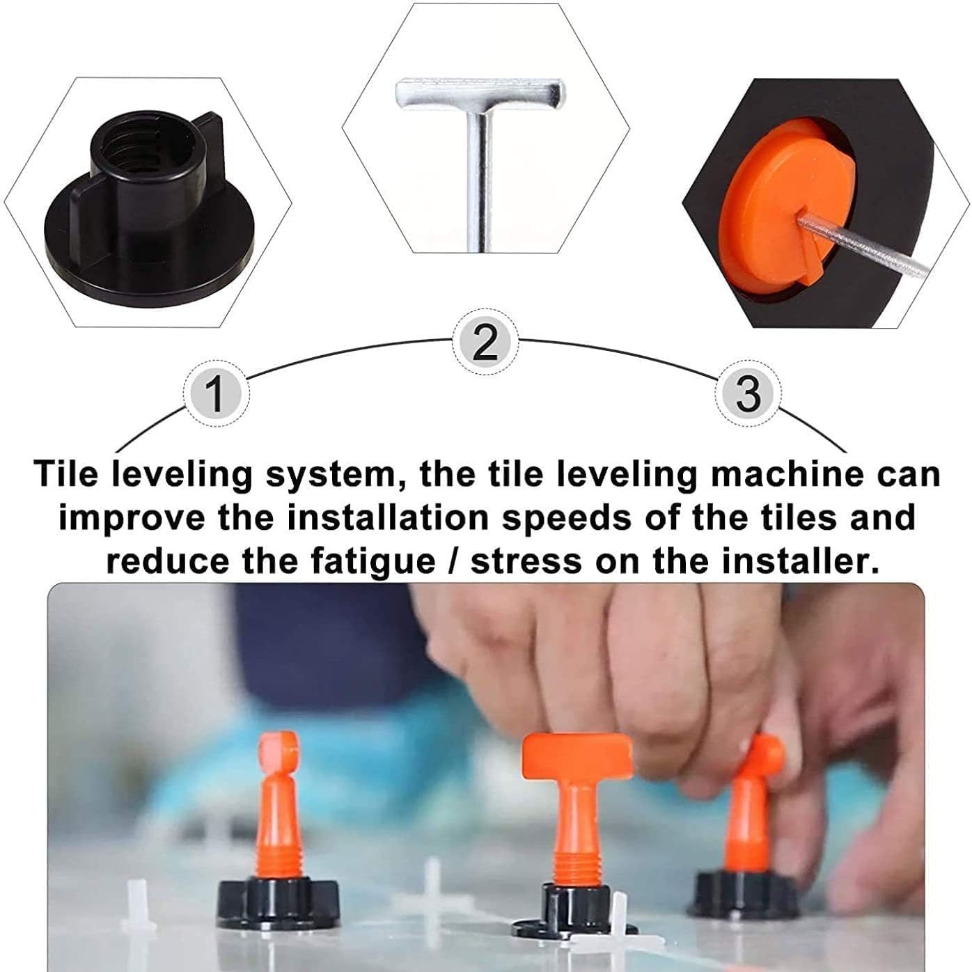 Venta al por mayor transfronteriza de 151pcs nivelador de baldosas de cerámica en forma de T nivelador de ajuste de altura herramienta de posicionamiento de baldosas de metro