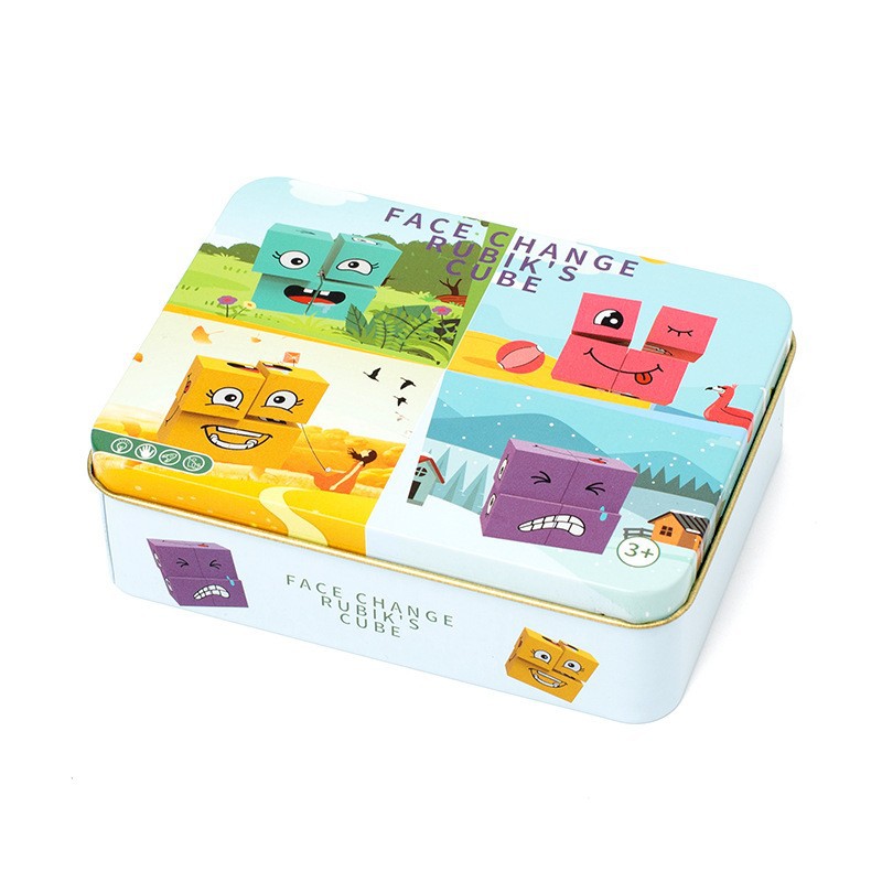 철 상자 얼굴 변경 빌딩 블록 72 카드 16 빌딩 블록