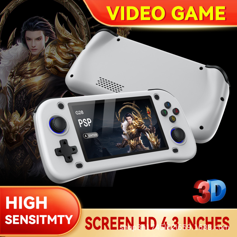 新型g 28携帯ゲーム機オープンソース携帯機4.3インチ4kハイビジョン大画面機家庭用携帯ゲーム機|undefined