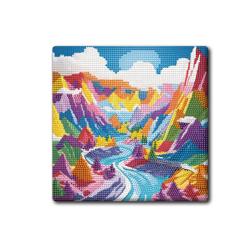 Dibujo adhesivo de diamantes de dibujos animados con marco de fotos Diamante de punto hecho a mano para niños fabricante de pintura de diamantes de bricolaje Kulomic Mario