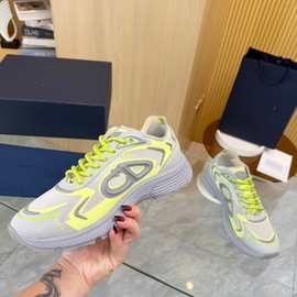 欧洲CD新款字母低帮运动休闲男鞋时尚百搭B30潮流增高高端老爹鞋