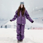 2025新款滑雪服套装男冬季加绒加厚情侣款冲锋衣滑雪裤户外运动服