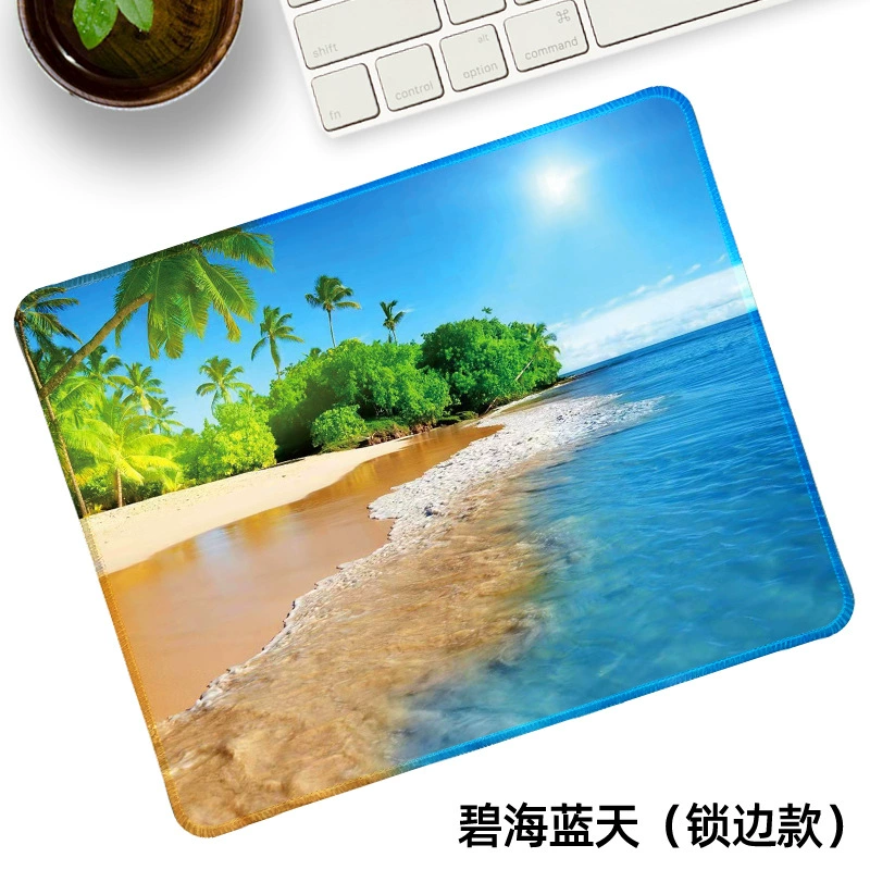 Оптовая продажа с фабрики: игровой коврик для мыши с прошитыми краями, мультяшный, маленький размер, утолщенный, увеличенный, рекламный, для компьютера, милый, для офисного стола