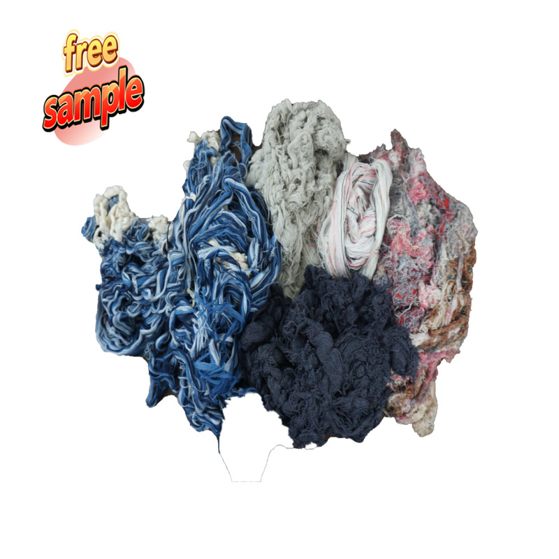 Multi-Colored Hand-Torn Cotton Yarn Pure Cotton Absorbent Oil-Absorbing Rag Industrial Cotton Wiping Cloth Industrial-Grade Car Wiping Cloth