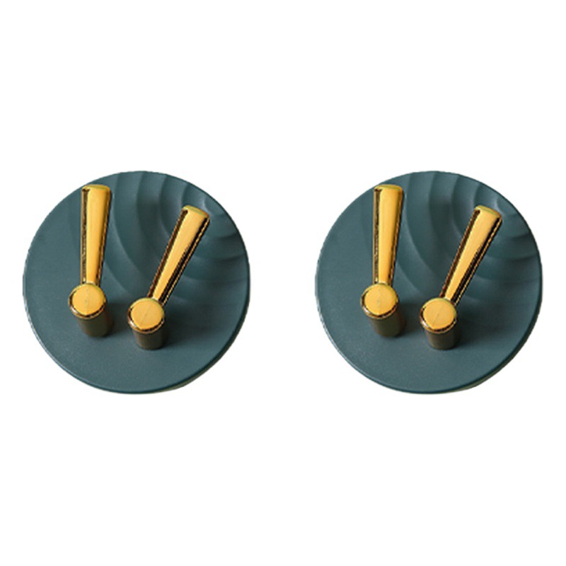 Luz de lujo redondo cepillo de dientes titular gancho de baño multi-funcional rack ponche-libre de almacenamiento de rack de pared de la cocina gancho pegajoso