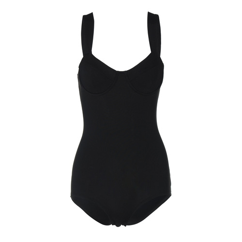 European and American Style 2025 Summer New Model Tight-Fitting Slimming Sexy Strappy Solid Color Women's Base Lingerie Bodysuit Wholesale