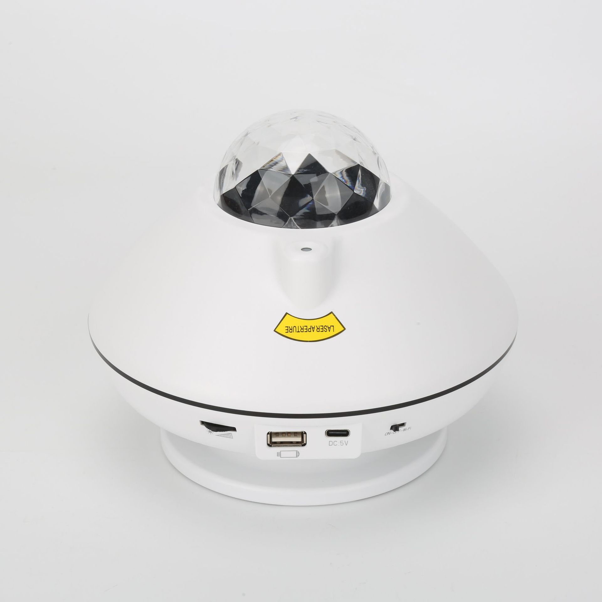 双喇叭音乐星空灯圆锥形激光投影灯白色中性彩盒支持厂家定制LOGO