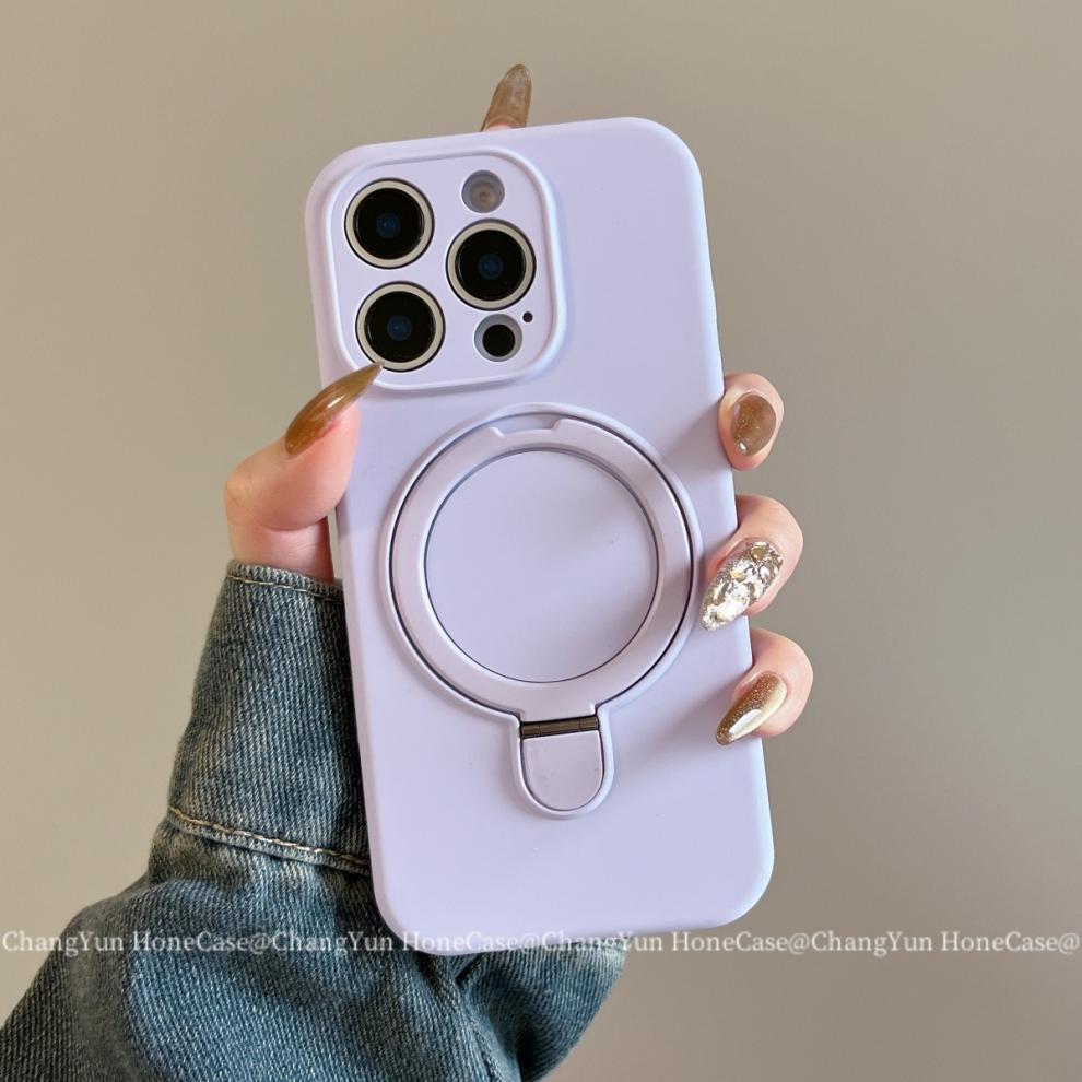 Magnetic Silicone Phone Case For Iphone 15 Pro 14 13 Shockproof_voghion.com