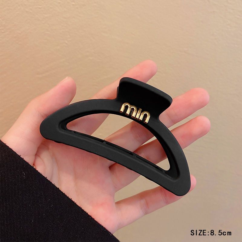 Negro serie grande clip de pelo min esmerilado tiburón clip pelo Volumen de alto grado sentido trasero cabeza horquilla accesorios para el cabello