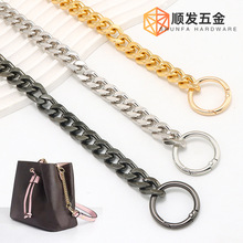绔境女包铝链金属手挽包包链条斜挎女包带百搭可调节女包包链条