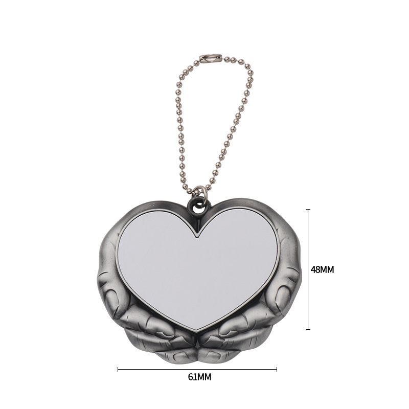 Heat Transfer Blank Angel Wings Holding Heart Pendant European and American Car Accessories Cross-Border Amazon Hot Seller