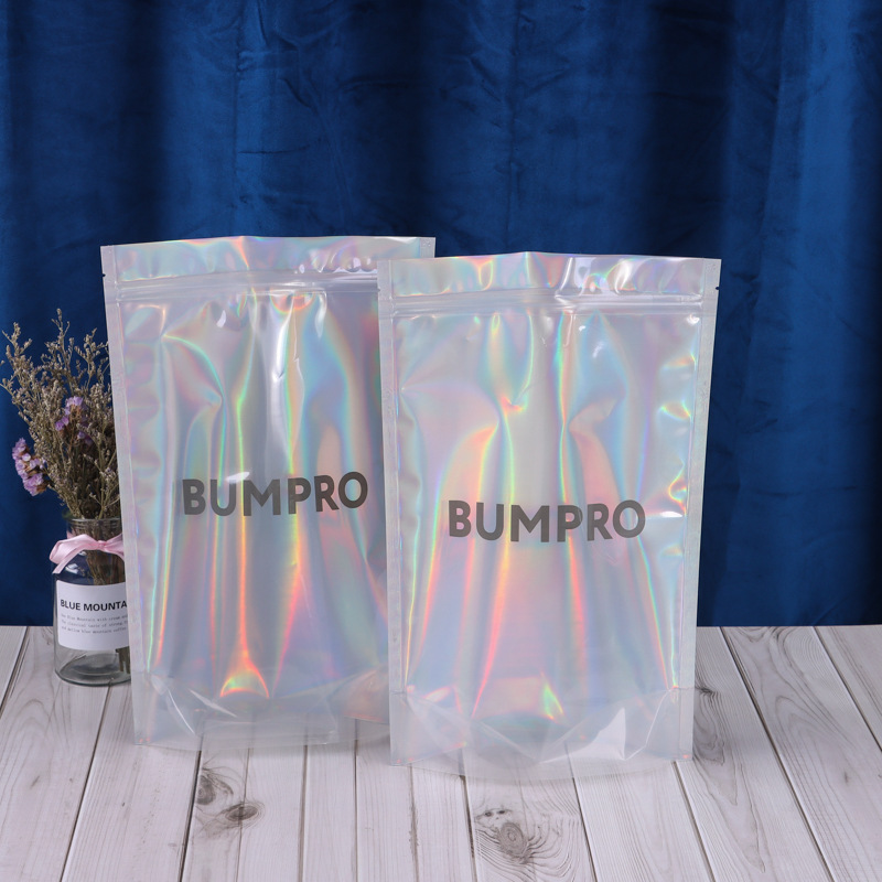 镭射袋数据线阴阳袋数码闪光铝箔塑料袋子幻彩渔具美甲自封袋