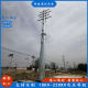 Silver white high-voltage overhead power steel pipe pole 15 meters multi-prism steel tower 18 meters transmission and distribution pipe tower weight