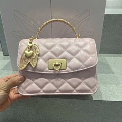 秋冬七夕限定小香风爱心挂件ck50菱格链条包单肩斜挎包女包百搭