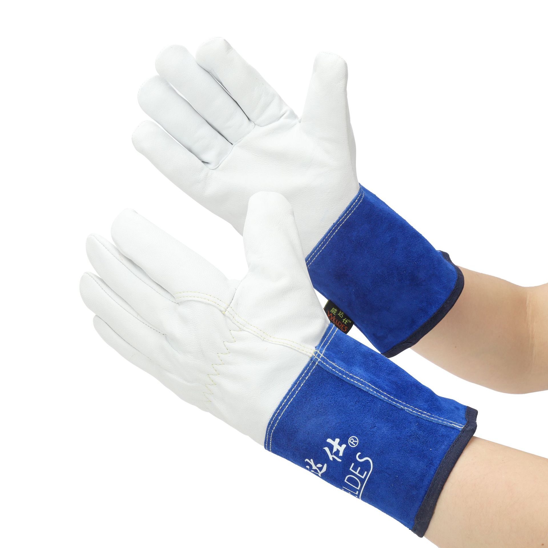 短羊皮电焊手套 柔软羊皮劳保防护手套 搬作业防护手套