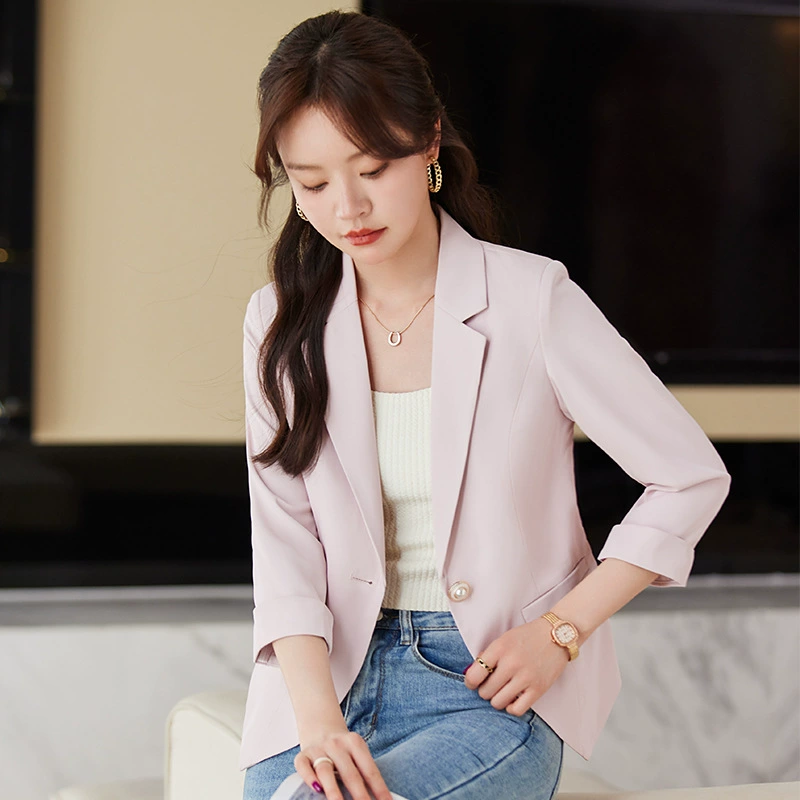 Spring fashionable fitted classic suit jacket, 2024 years, city style