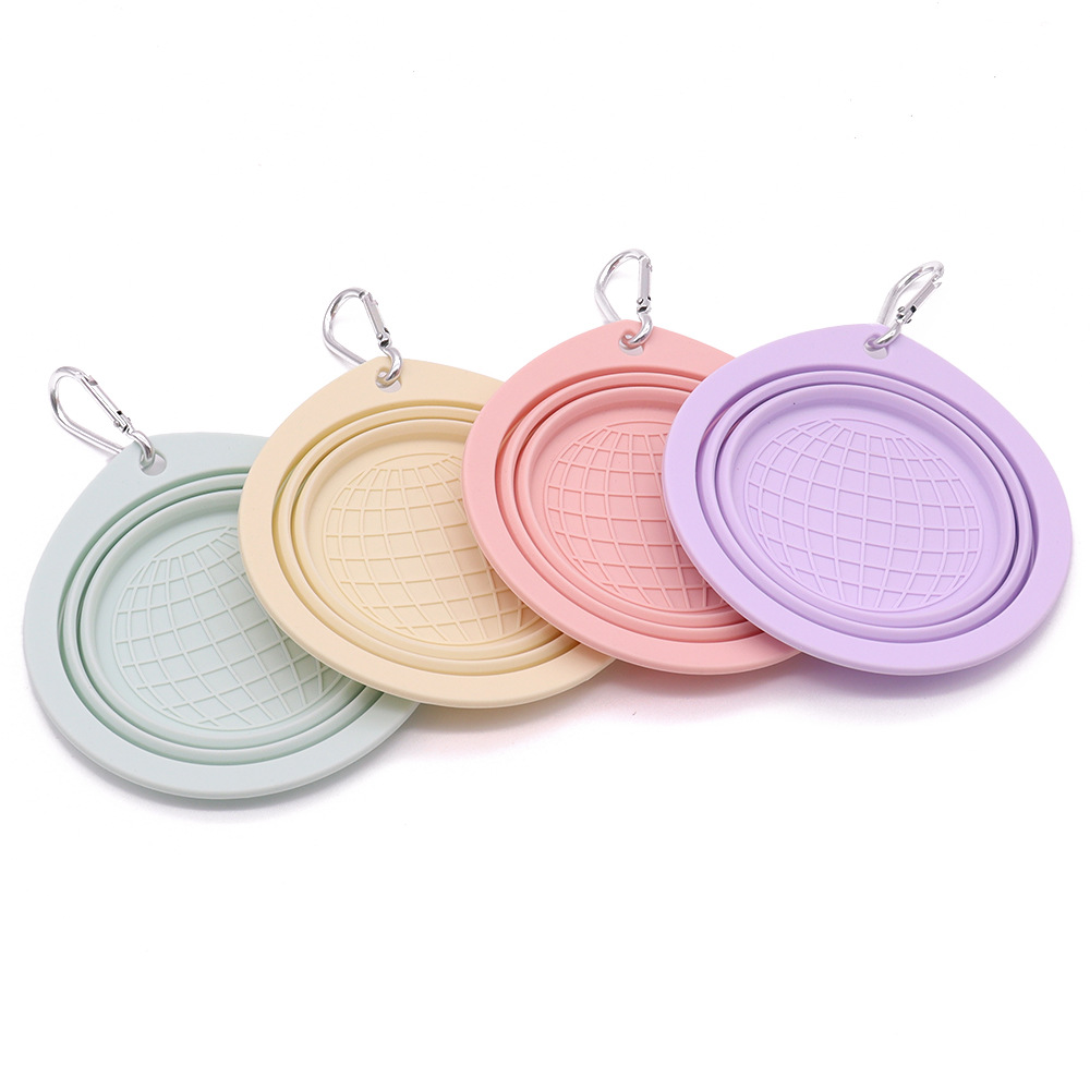 Tazón plegable para mascotas Tazón de silicona para perros Tazón de comida para perros y gatos al aire libre anti-volcado Tazón de comida para perros Tazón de agua para perros Suministros Tazón de arroz para perros